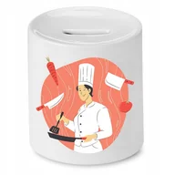 Skarbonki - SKARBONKA DLA KUCHARZA SZEFA KUCHNI PREZENT z Nadrukiem ze Zdjęciem - miniaturka - grafika 1