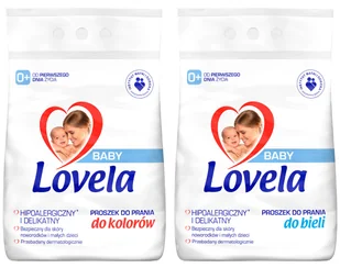 Lovela Baby, Zestaw Proszek dla Dzieci do Prania Białego i Kolor 54pr 5,4kg - Środki do prania - miniaturka - grafika 1