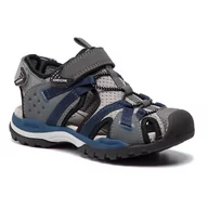 Sandały damskie - Geox Sandały J Borelis B. B J920RB 0CE14 C0739 S Dk Grey/Navy - miniaturka - grafika 1
