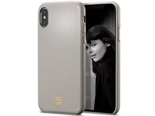 Spigen La Manon Calin eleganckie etui na Apple iPhone XS Max SZARY NA TYŁ TWORZYWO SZTUCZNE 065CS25093 - Etui i futerały do telefonów - miniaturka - grafika 1