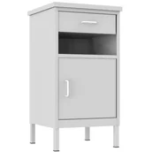 Meble i wyposażenie gabinetów medycznych - Szafka przyłóżkowa SZP 1 z szufladą i blatem dla pacjentów - miniaturka - grafika 1