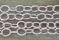 Półfabrykaty do biżuterii - [11003] Łańcuszek anchor 14*11mm blady różowy 50cm - miniaturka - grafika 1