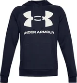 Bluzy męskie - Under Armour Bluza męska Rival Fleece Big Logo HD granatowa r. M 1357093 410 - miniaturka - grafika 1