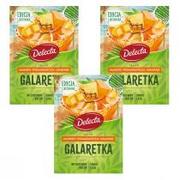 Galaretki - Delecta Galaretka smak morela, gruszka i jabłko zestaw 3 x 50 g - miniaturka - grafika 1