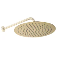 Zestawy prysznicowe - Rea Deszczownica okrągła Rea 25cm Złota Szczotkowana - miniaturka - grafika 1