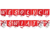Pozostałe akcesoria świąteczne - Congee.pl Baner flagi Wesołych Świąt - 6 m BAN-BN1 - miniaturka - grafika 1