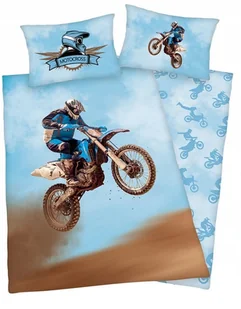 Pościel 140X200 Motor Motocykl Ścigacz Motory Motocykle Bike - Pościel dla dzieci - miniaturka - grafika 1