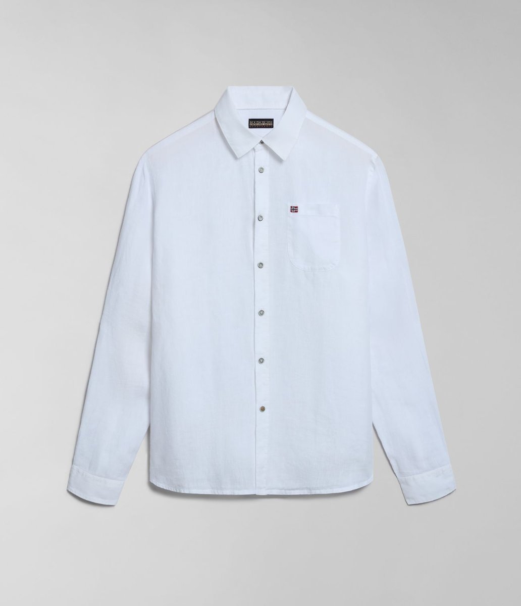 camicie uomo napapijri g-linen ls np0a4hq2 002