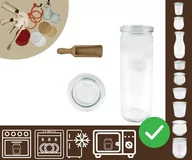 Pojemniki kuchenne - Słoiki WECK / szklane wieko, miarka słoik 600ml CYLINDER / Wamar-Sosenka - miniaturka - grafika 1