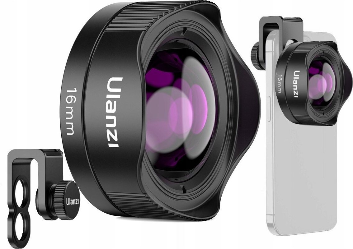 Ulanzi Prof. Obiektyw 16mm Wide Angle do Telefonu Smartfona Telefon / ULANZI CL-005 / F008
