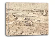 Obrazy i zdjęcia na płótnie - Harvest The Plain of La Crau, Vincent van Gogh - obraz na płótnie Wymiar do wyboru: 40x30 cm - miniaturka - grafika 1