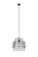 Lampy sufitowe - Czarna druciana lampa wisząca loftowa - EX582 F8-N08 - miniaturka - grafika 1