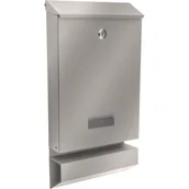 Skrzynki na listy - Skrzynka na listy FLAVIO A4 z tuba stal nierdzewna - miniaturka - grafika 1