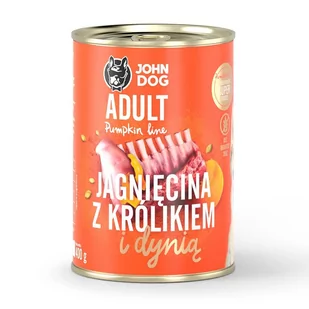 JOHN DOG Jagnięcina z królikiem i dynią Adult 400g - Mokra karma dla psów - miniaturka - grafika 1