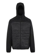 Kurtki i kamizelki sportowe męskie - Regatta Kurtka hybrydowa "Newhill" w kolorze czarnym - miniaturka - grafika 1