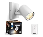 Lampy ścienne - Philips - LED Ściemnialne oświetlenie punktowe Hue RUNNER 1xGU10/4,2W/230V + pilot białe - miniaturka - grafika 1