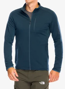 Bluza rozpinana Salomon Essential Ltwarm FZ - midnight navy - Bluzy sportowe męskie - miniaturka - grafika 1