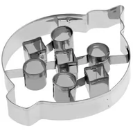 Formy do ciast - Wykrawaczka do ciastek metalowa, bombka choinkowa - miniaturka - grafika 1