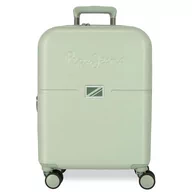 Walizki - Pepe Jeans Accent Czarna walizka kabinowa 40x55x20 cm Twardy ABS Zintegrowany zamek TSA 37L 2,9 kg 4 Podwójne koła Bagaż ręczny by Joumma Bags, Czarny (Black), walizka kabinowa - miniaturka - grafika 1