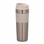 Kubki termiczne - 66738 Kubek termiczny Metalic 450 ml beżowy AMBITION - miniaturka - grafika 1