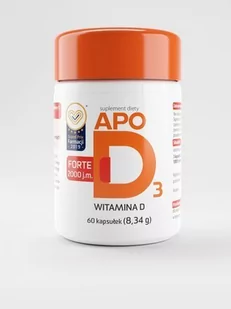 Apotex Apo D3 forte x 60 kaps - Witaminy i minerały - miniaturka - grafika 1