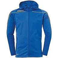 Kurtki i płaszcze dla chłopców - uhlsport Dziecięca kurtka Stream 22 Track Hood kurtka, lazurowy niebieski/limonkowy żółty, 164 - miniaturka - grafika 1