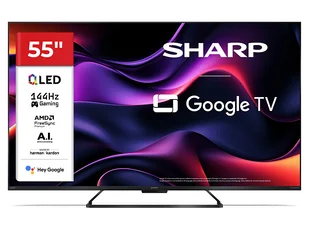 Telewizor SHARP 55HR8465E 55" 4K 144Hz Google TV - Telewizory Telewizor SHARP 55HR8465E 55" 4K 144Hz Google TV - Telewizory - miniaturka - grafika 1