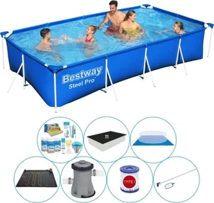 Zestaw basenowy - Bestway Fast Set 400x211x81 cm okrągły - Baseny ogrodowe - miniaturka - grafika 1