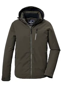 G.I.G.A. DX Męska kurtka funkcyjna/kurtka outdoorowa z odpinanym kapturem GW 64 MN JCKT, ciemnooliwkowa zieleń, 4XL, 42539-000 - Kurtki męskie - miniaturka - grafika 1