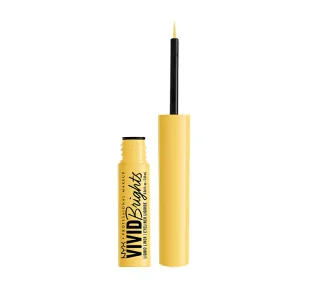 NYX PROFESSIONAL MAKEUP VIVID BRIGHTS EYELINER W PŁYNIE 03 HAD ME AT YELLOW 2ML - Eyelinery - miniaturka - grafika 1