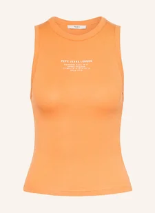Pepe Jeans Top Viv orange - Koszulki i topy damskie - miniaturka - grafika 1