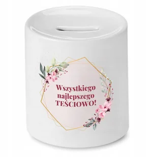 SKARBONKA DLA TEŚCIOWEJ WSZYSTKIEGO NAJLEPSZEGO z Nadrukiem ze Zdjęciem - Skarbonki - miniaturka - grafika 1