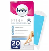 Depilacja - Depilator Honey Veet PURE Paski do depilacji woskiem Plastry do Depilacji Ciała dla Skóry wrażliwej 20szt - miniaturka - grafika 1