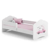 Łóżka dla dzieci i młodzieży - Łóżko dziecięce FALA z barierką 160x80 Kot - miniaturka - grafika 1