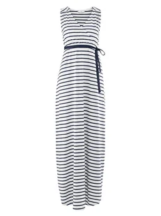 Damska sukienka letnia w paski Bellybutton Maternity, r.BIAŁY - Sukienki - miniaturka - grafika 1