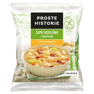 Proste Historie Zupa fasolowa z wędzonką 450 g - Dania mrożone - miniaturka - grafika 1