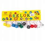Breloki - Kostka Do Gry Brelok Do Kluczy Zestaw 12Szt - miniaturka - grafika 1