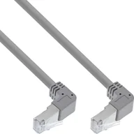 Patchcordy - InLine InLine® Patch cable two side down angled, S/FTP, Cat.6, 250MHz, PVC, 0.90m - miniaturka - grafika 1