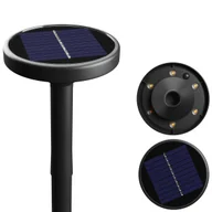 Lampy ogrodowe - Lampa Solarna Ogrodowa 1W 60lm CCT IP65 59cm LiFePO4 1200mAh CZARNY SPECTRUM LED - miniaturka - grafika 1