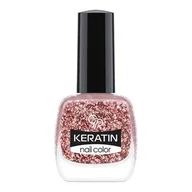 Lakiery do paznokci - Golden Rose, Keratin Glitter Nail Color, 408 Keratynowy lakier do paznokci - miniaturka - grafika 1