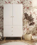 Szafy - Szafa LEBEL z szufladami 3SZ 100cm biała mat MELIMEBLE - miniaturka - grafika 1