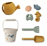 Zabawki do piasku - Liewood - Silikonowy zestaw do zabawy w piasku Florence - Sea creature/Sandy - miniaturka - grafika 1