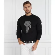 Bluzy męskie - Karl Lagerfeld Bluza CREWNECK | Regular Fit - miniaturka - grafika 1