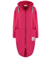 Bluzy damskie - Cienka długa bluza z dłuższym tyłem i kapturem PAOLA - miniaturka - grafika 1