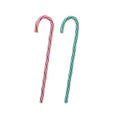 Ozdoby bożonarodzeniowe - Laska cukrowa cukierek czerwona zielona dekoracja świąteczna - miniaturka - grafika 1