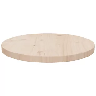 Blat stołu, Ø40x2,5 cm, lite drewno sosnowe - Blaty meblowe i parapety okienne - miniaturka - grafika 3