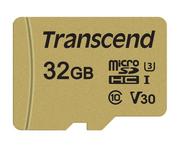 Karty pamięci - TRANSCEND TS32GUSD500S, MicroSDHC, 32 GB + adapter - miniaturka - grafika 1