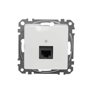 Gniazdo komputerowe RJ45 Schneider Sedna Design SDD111461 kategoria 6 UTP białe Design  Elements - Gniazdka elektryczne - miniaturka - grafika 1