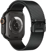Akcesoria do smartwatchy - Pasek do Apple Watch Forcell F-Design FA11 zatrzask stal 38 / 40 / 41 mm czarny - miniaturka - grafika 1