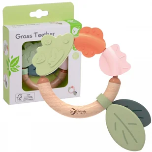 DLA DZIECI 2W1 DREWNIANA GRZECHOTKA GRYZAK - Gryzaki dla dzieci - miniaturka - grafika 1